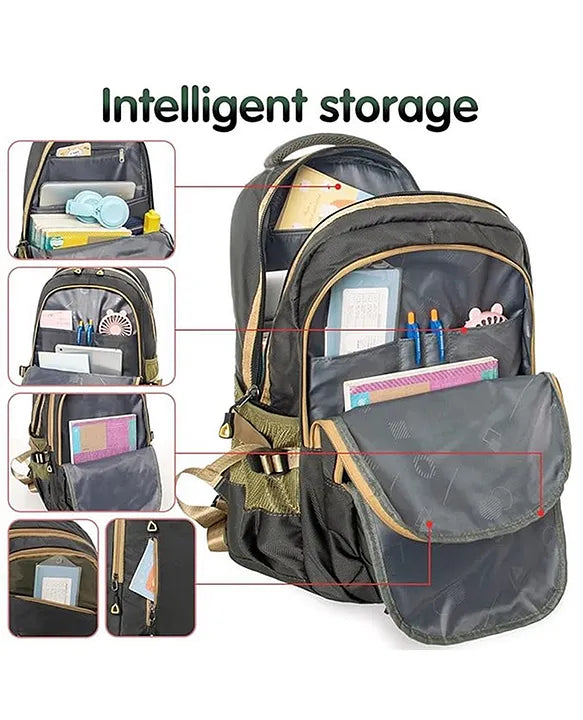Peilijia - 18" Multi-Compartment Ergonomic Big Backpack