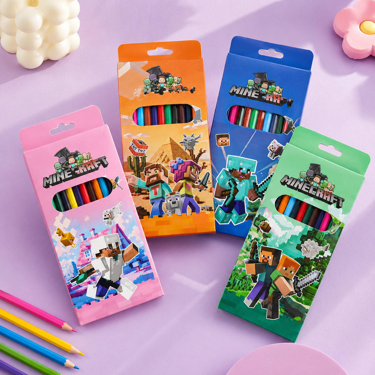 Minecraft - 12pcs Color Pencils