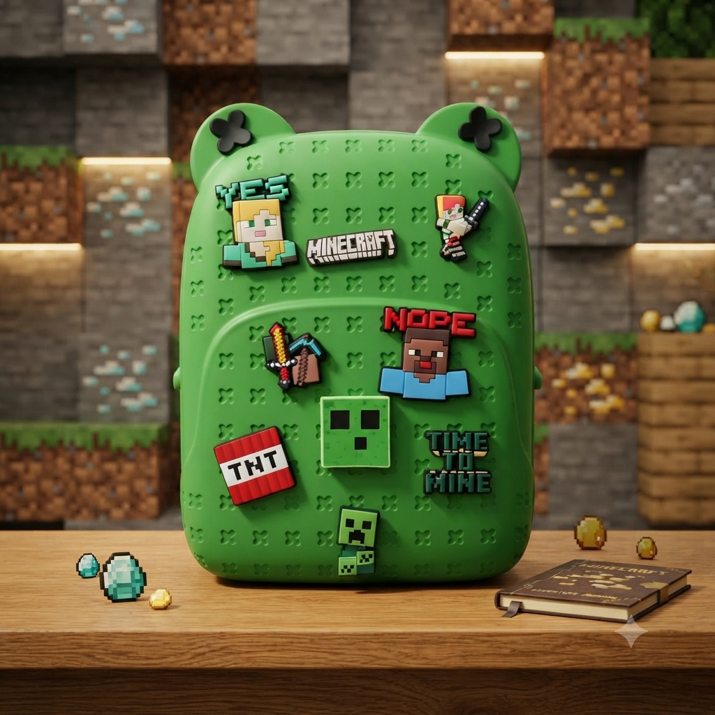 Minecraft - Silicone Backpack With DIY Jibbitz