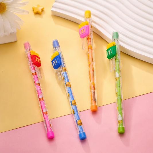 French Fries - Cute Push Pencil