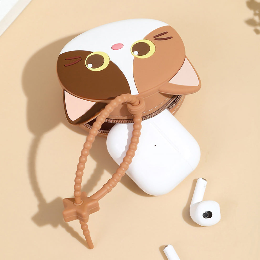 Cute 3D Kitty Silicone Coin Purse & Earphone Case