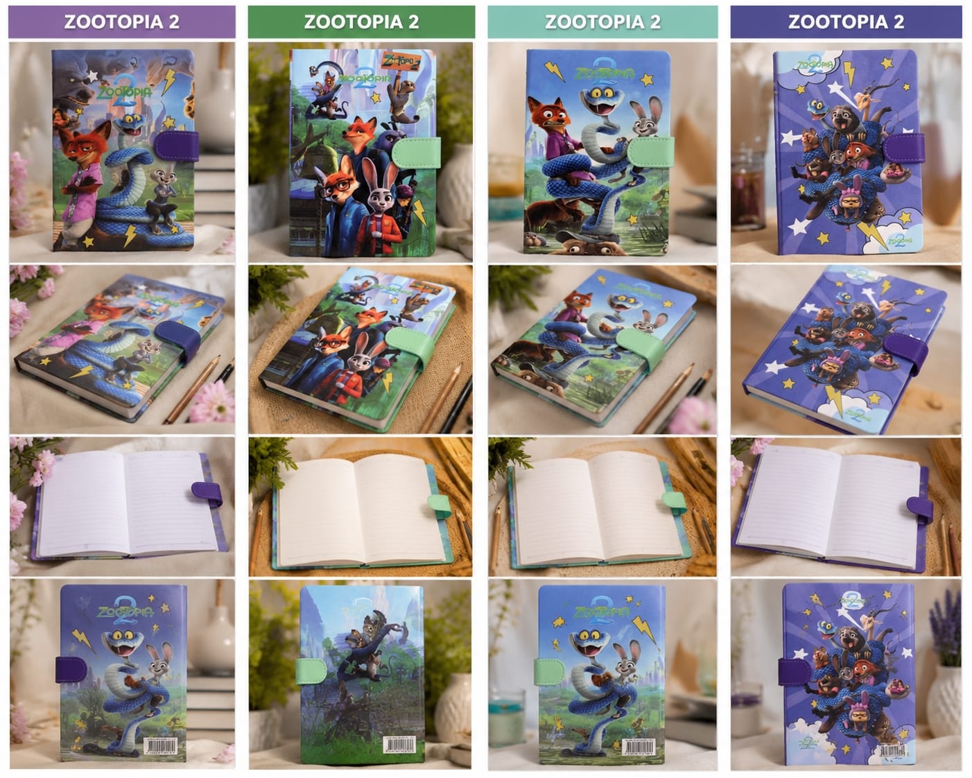 Zootopia Snap Lock Notebook
