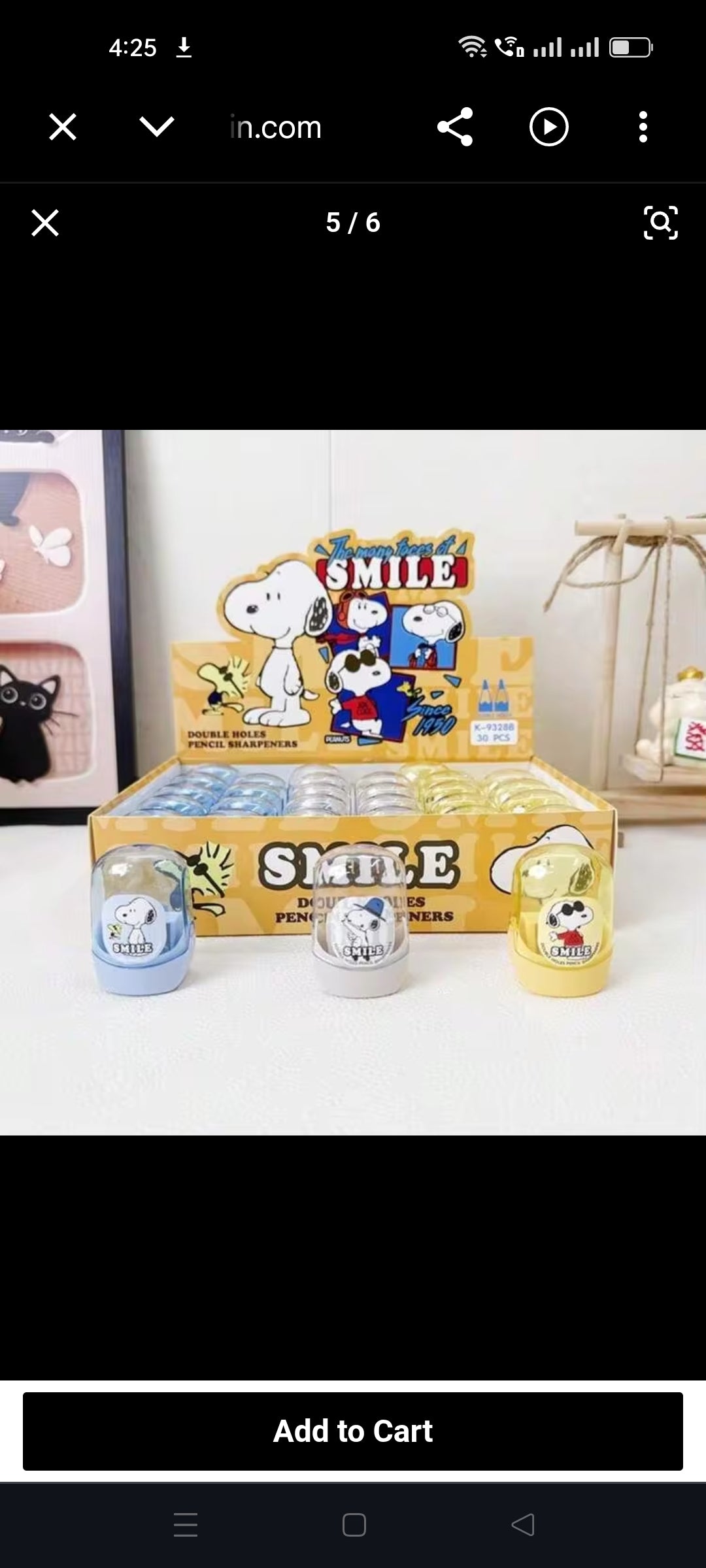 Snoopy - Double Hole Sharpener