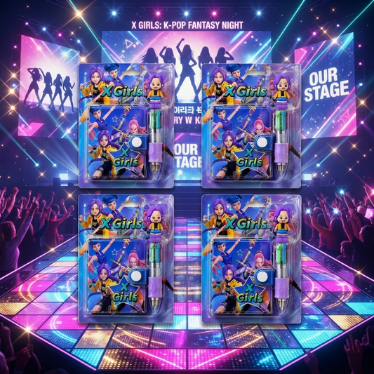 K-Pop - X-Girls - Mini Diary with Pen