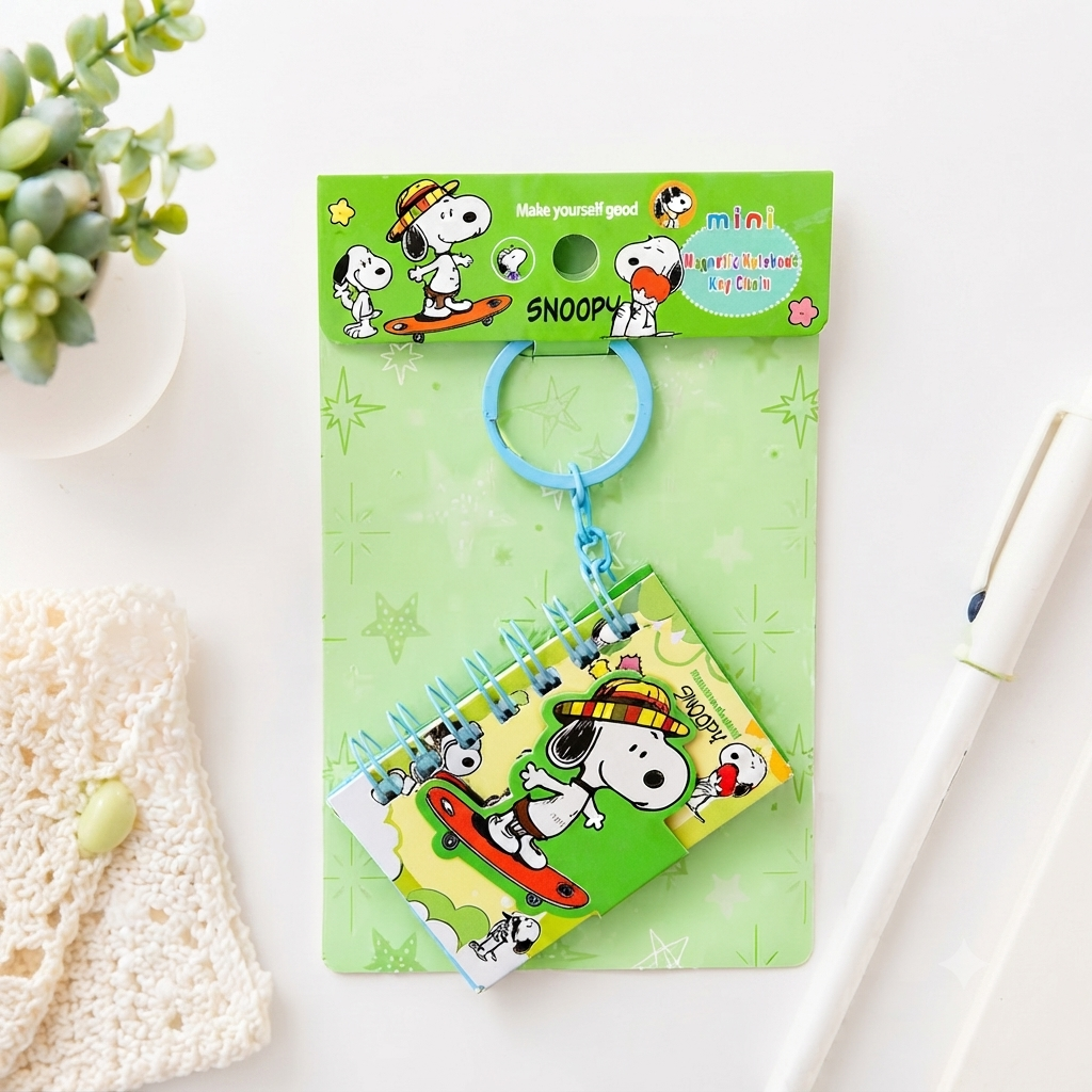 Snoopy - Mini Pocket  Keychain Diary
