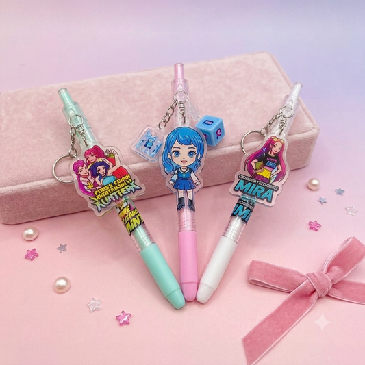 K-Pop - Demon Hunters - Gel Pen With Keychain | 1pcs