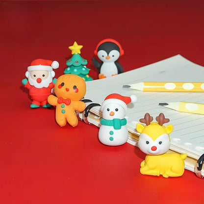 Christmas - Super Cute Erasers | 6pcs