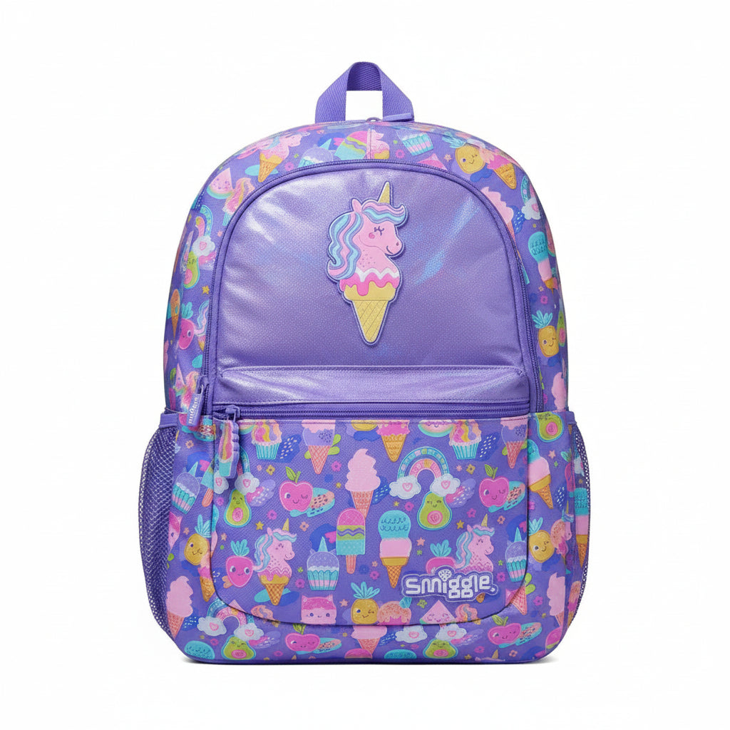 Unicorn Icecream - Smiggle 16” Premium Backpack
