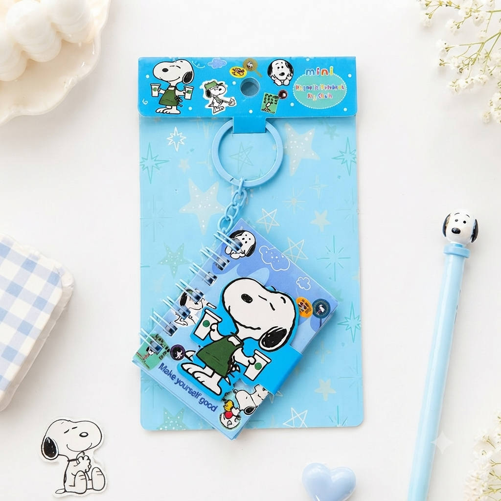 Snoopy - Mini Pocket  Keychain Diary