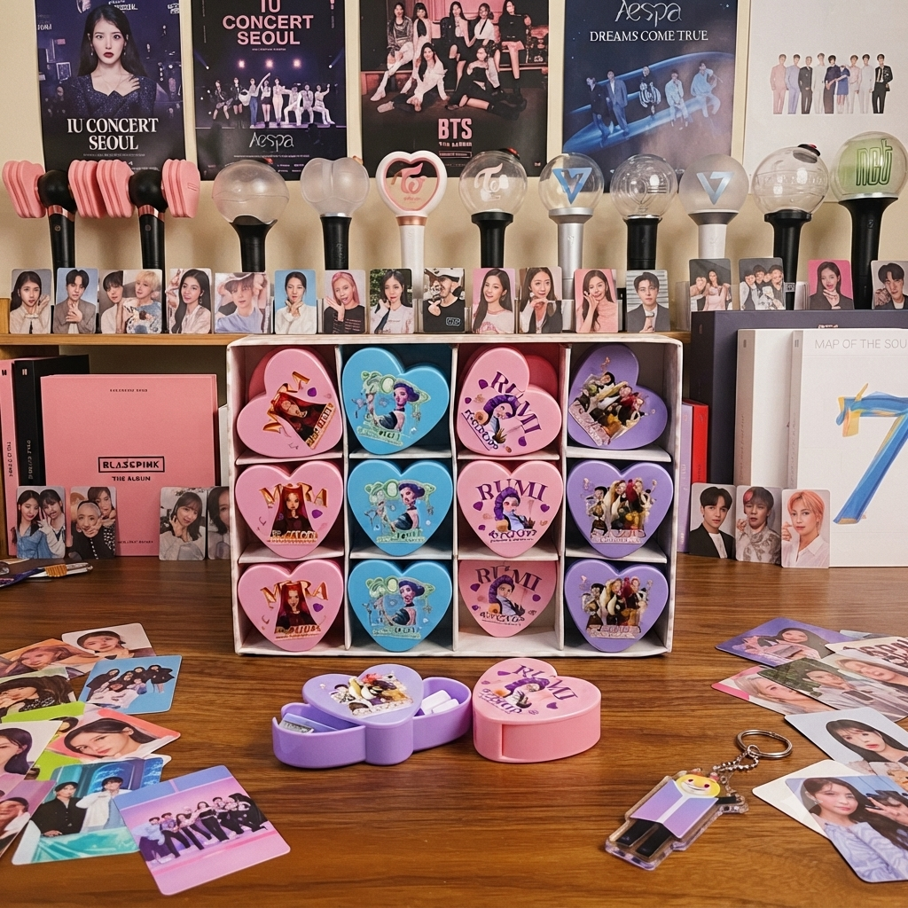 K-Pop Heart Shape Sharpener With Eraser