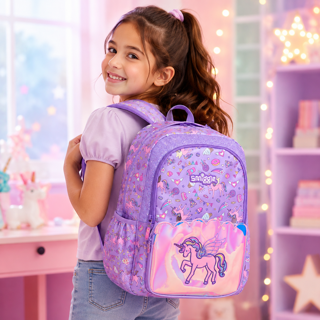 Unicorn Shine - Smiggle 16” Premium Backpack