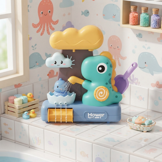 DinoSplash : Interactive Dinosaur Water Bath Shower Toy for Kids