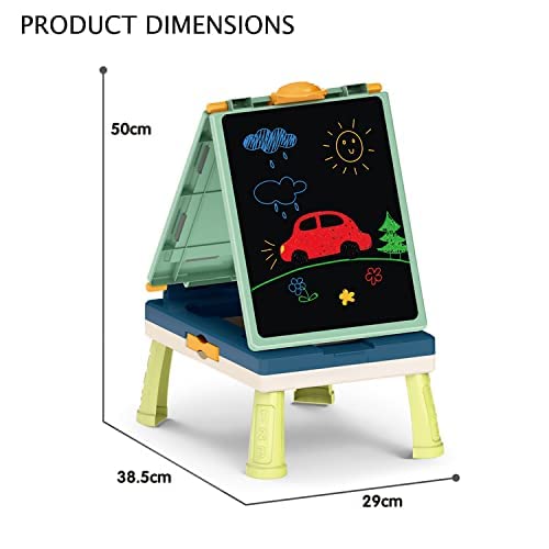 My First Art Studio – 3-in-1 Double-Sided Drawing Board & Game