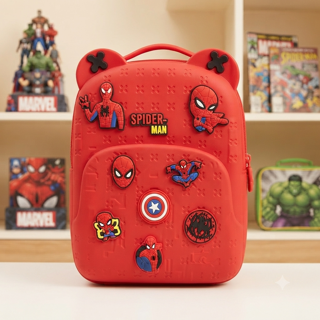 Spiderman - Silicone Backpack With DIY Jibbitz