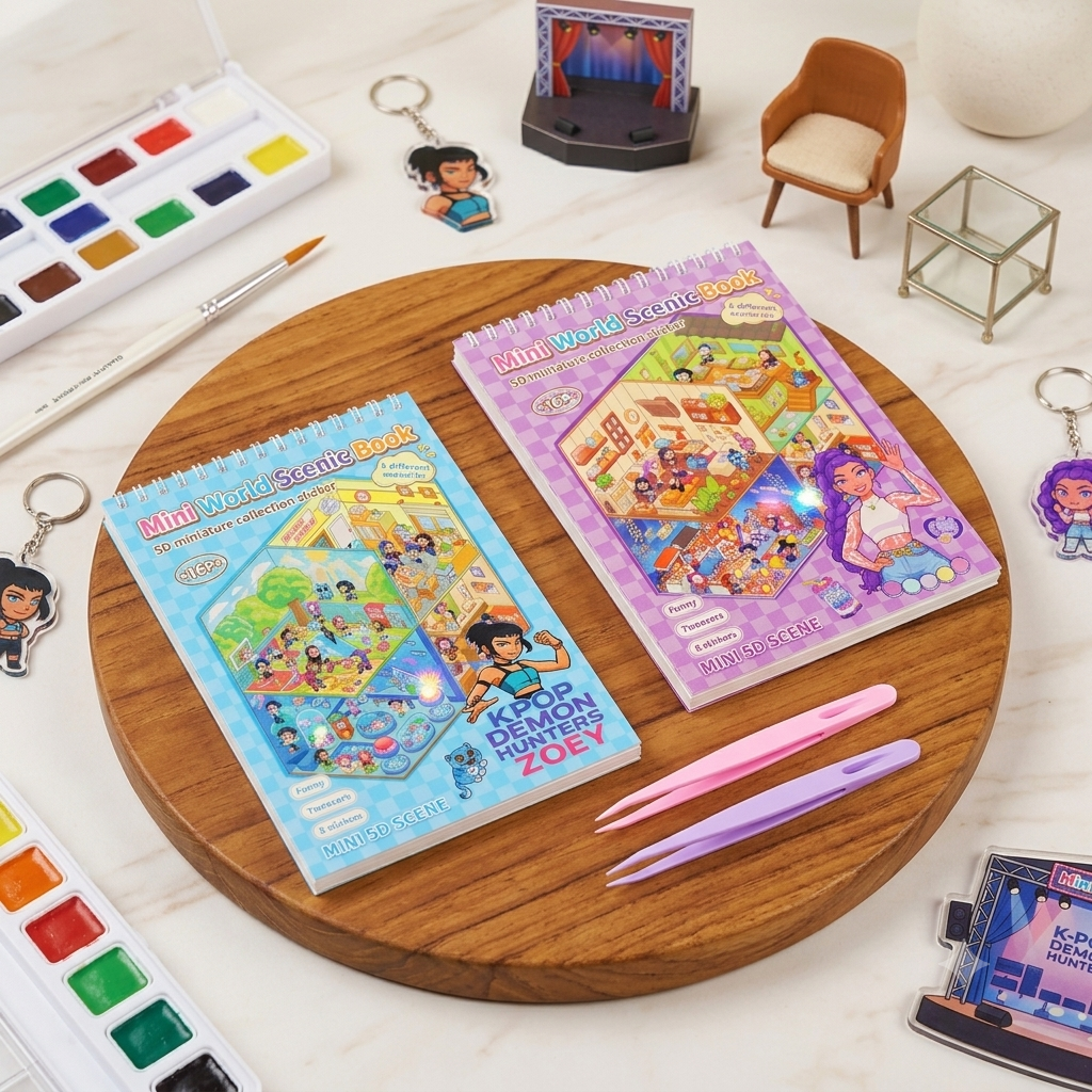 K-Pop 3D Miniature Stickers Book