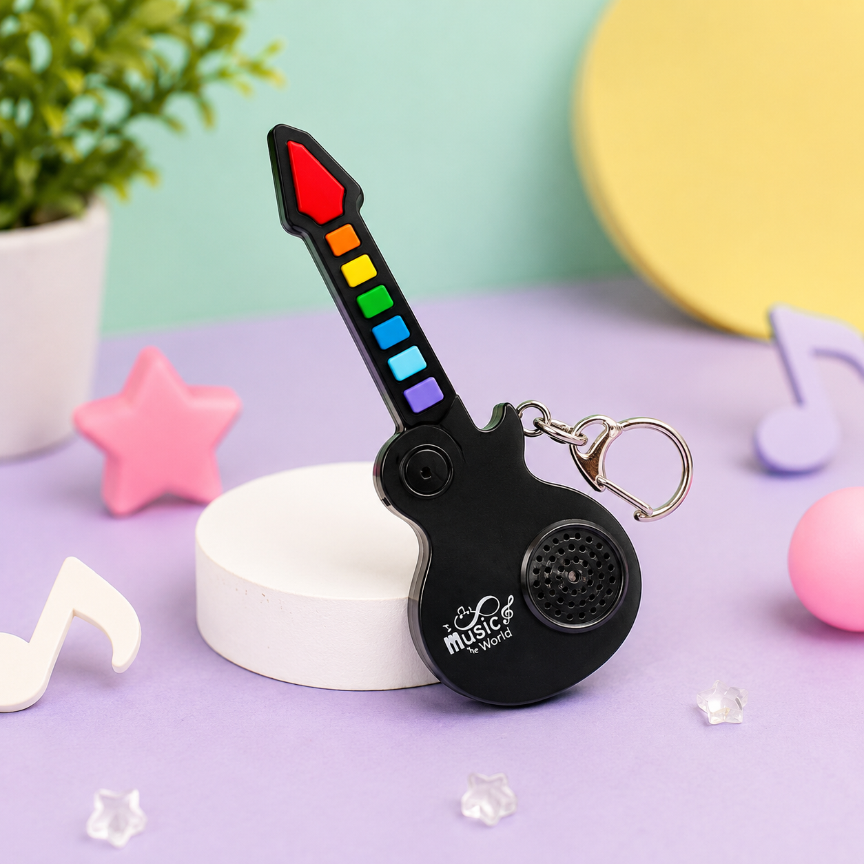 Mini Music- Roll up Guitar Keychain