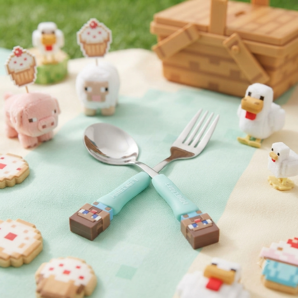 Minecraft Cutlery Set - 2pcs