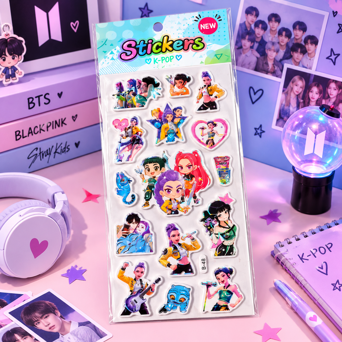 K-pop - Huntrix - DIY EVA Stickers