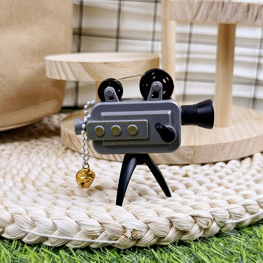 Vintage Style Camera LED Projector Keychain