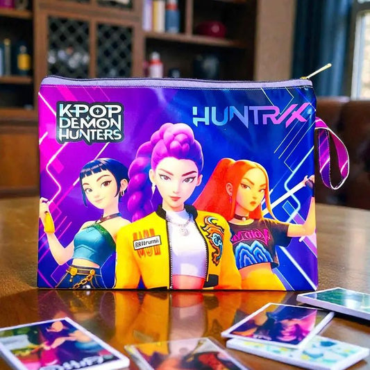 K-Pop Demon Hunters Durable Faux Leather Pouch | A4 size