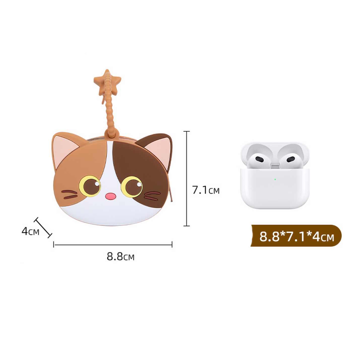 Cute 3D Kitty Silicone Coin Purse & Earphone Case