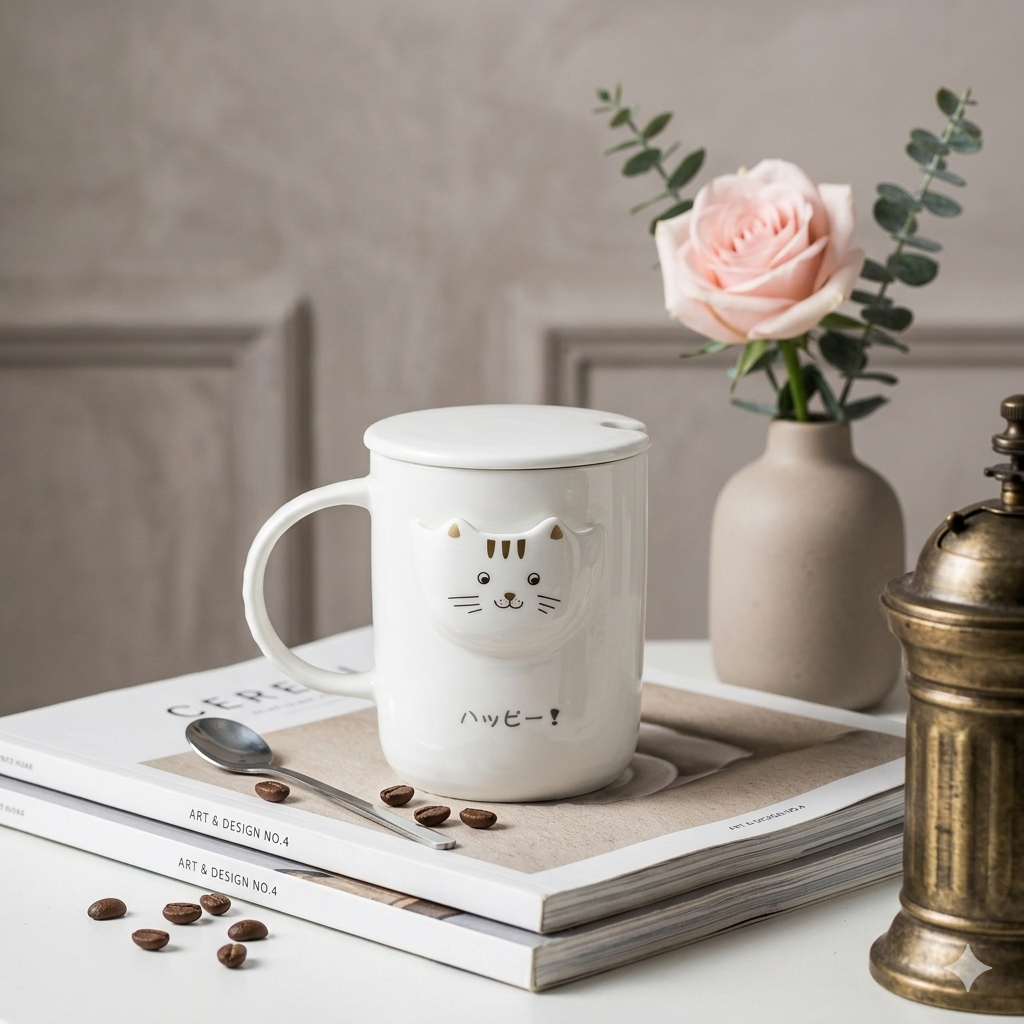 Cute Cat Ceramic Mug