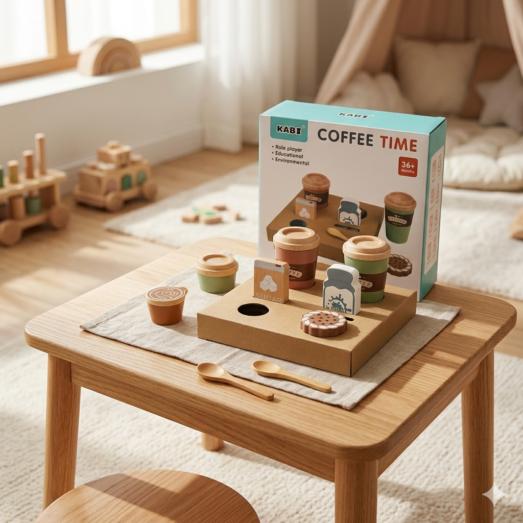 Wooden Coffee Time For children