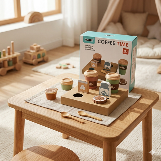 Wooden Coffee Time For children