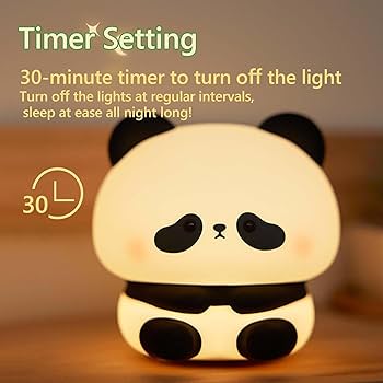 Sitting Panda - Silicone Night Lamp