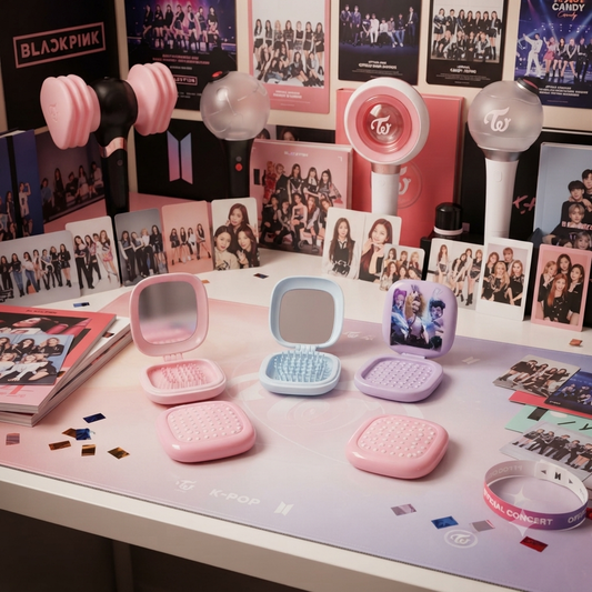K-Pop Stylist Comb With Mirror