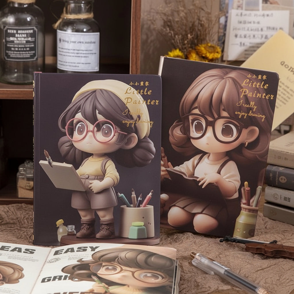 Cute Little Painter Notebook