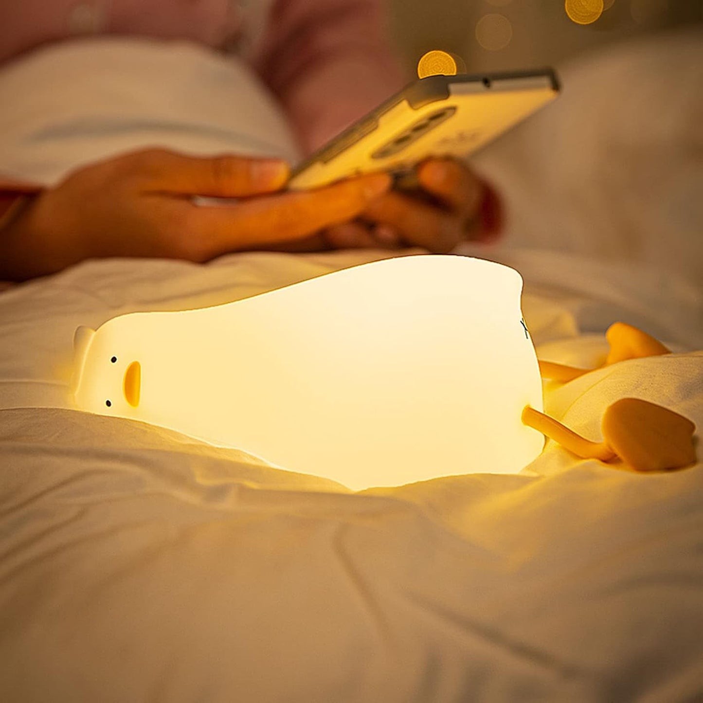 Sleeping Duck - Silicone Night Lamp