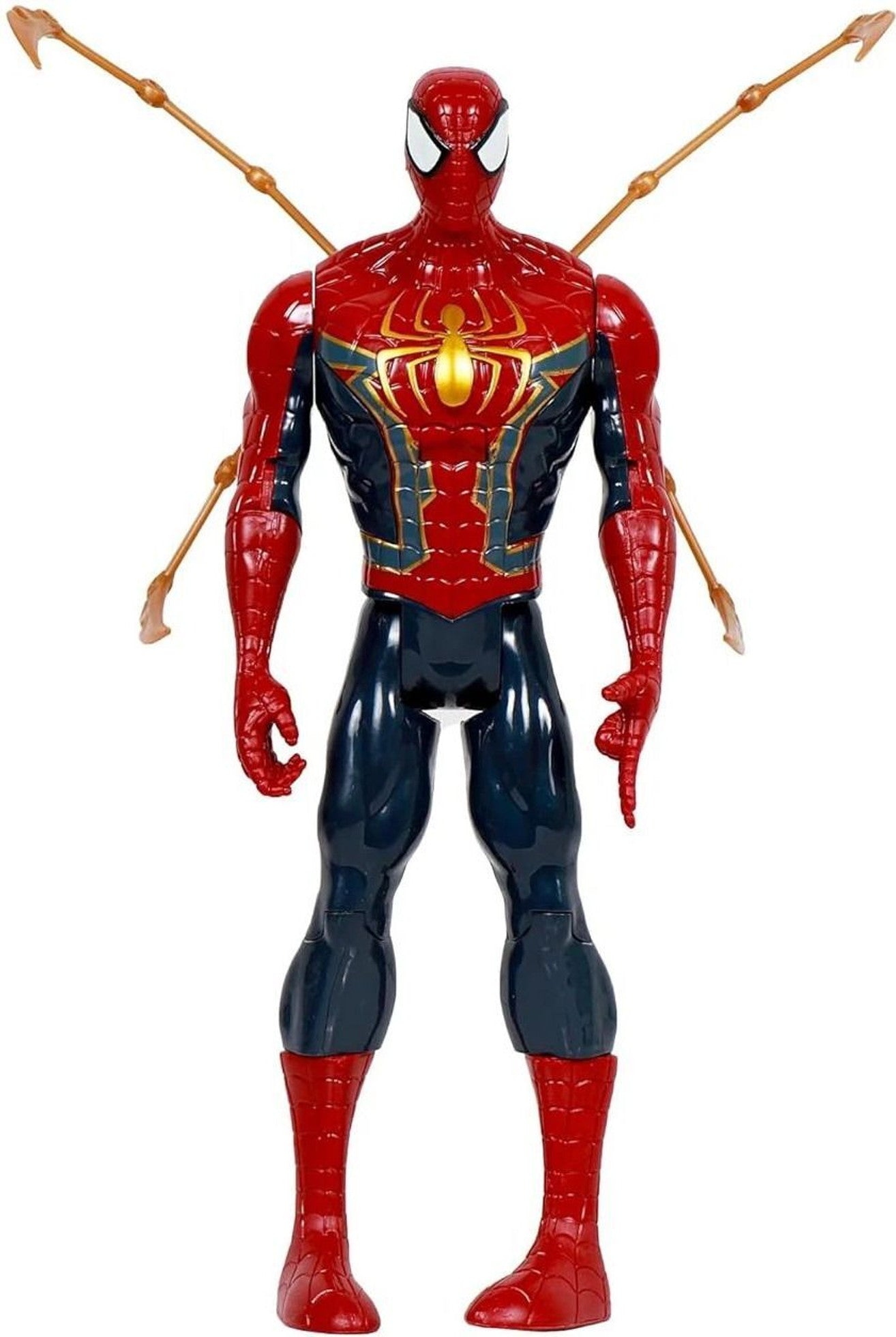 Iron Spider-Man - 12" Action Figure | Light & Sound | Titan Hero Series