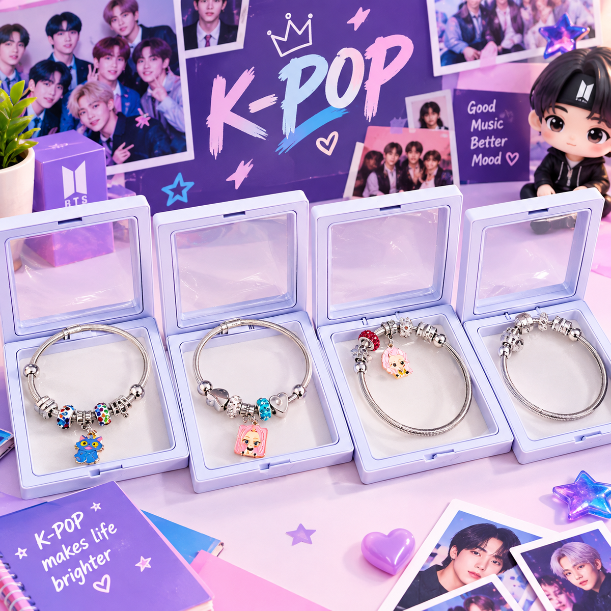 K-pop Charms Bracelet