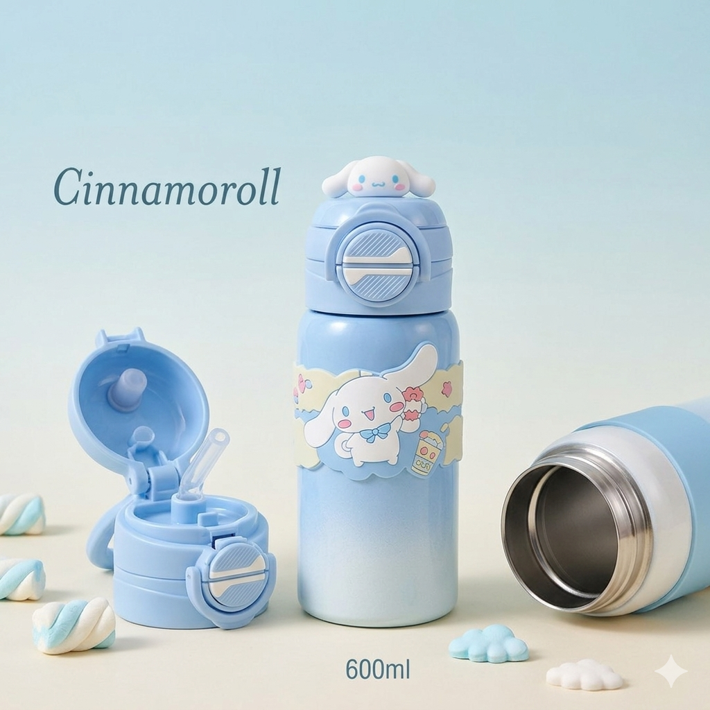 Sanrio Sipper with 2 Cap - 600ml
