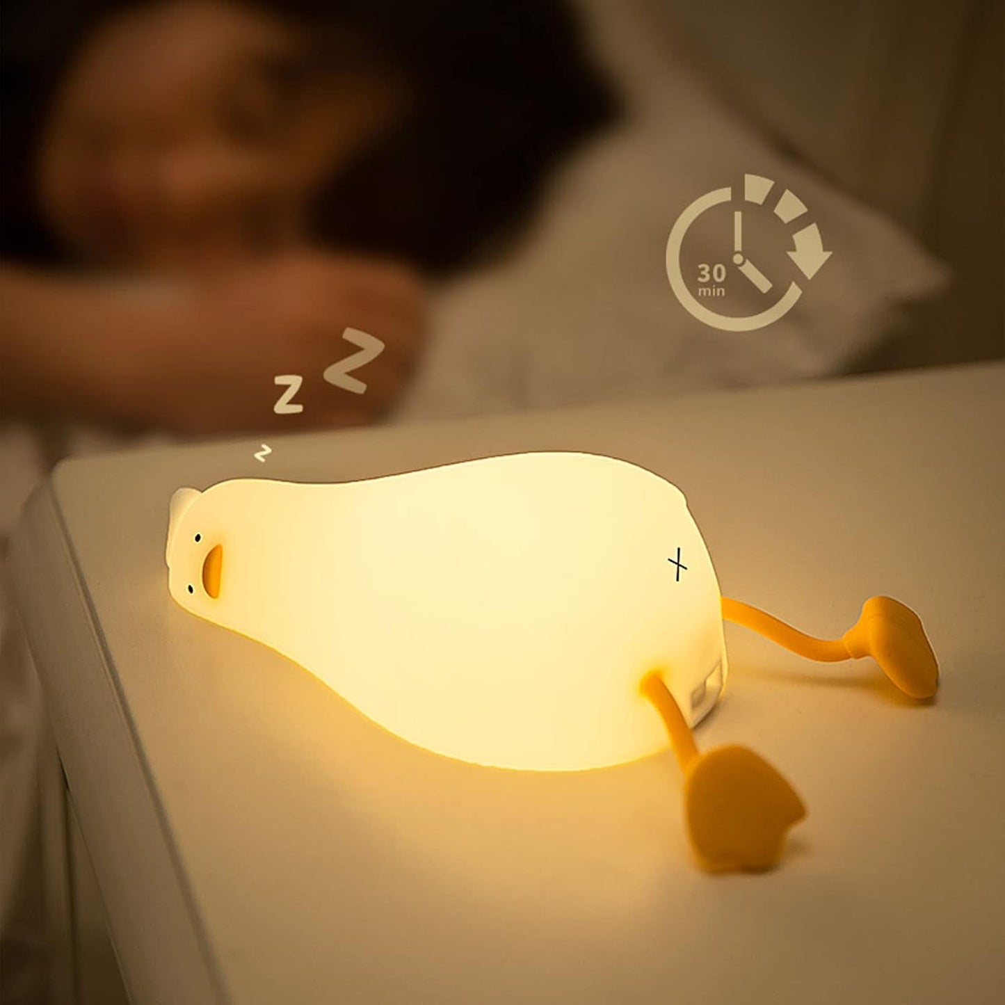 Sleeping Duck - Silicone Night Lamp