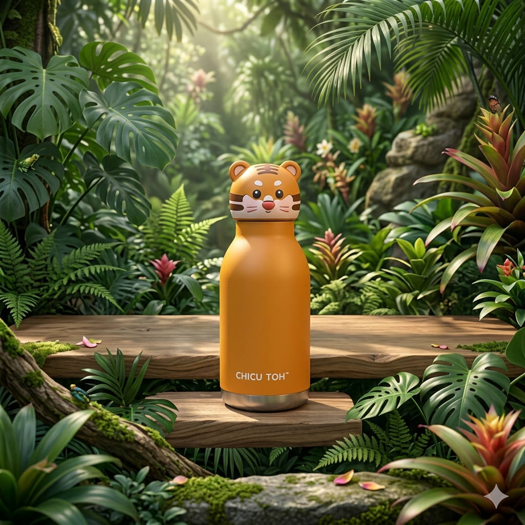 Chicu Tom - 3D Animal Steel Bottle