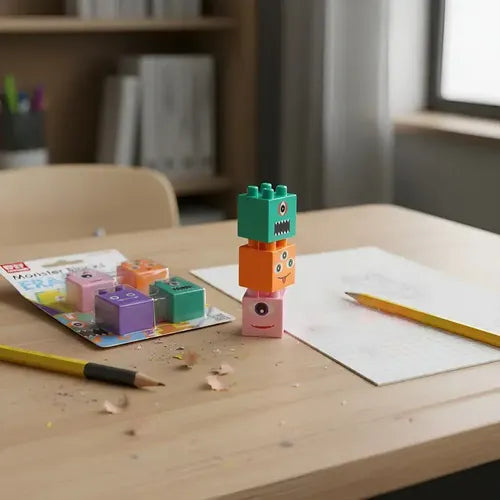 DIY Erasers - Monster Blocks