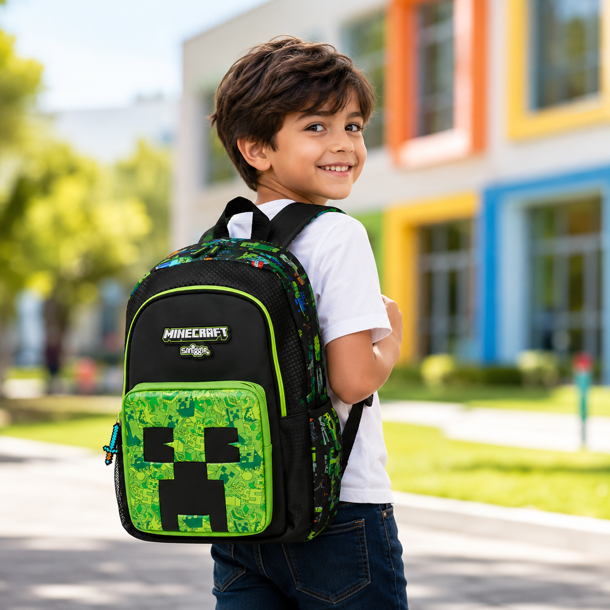 Minecraft x Smiggle - 16” Premium Backpack