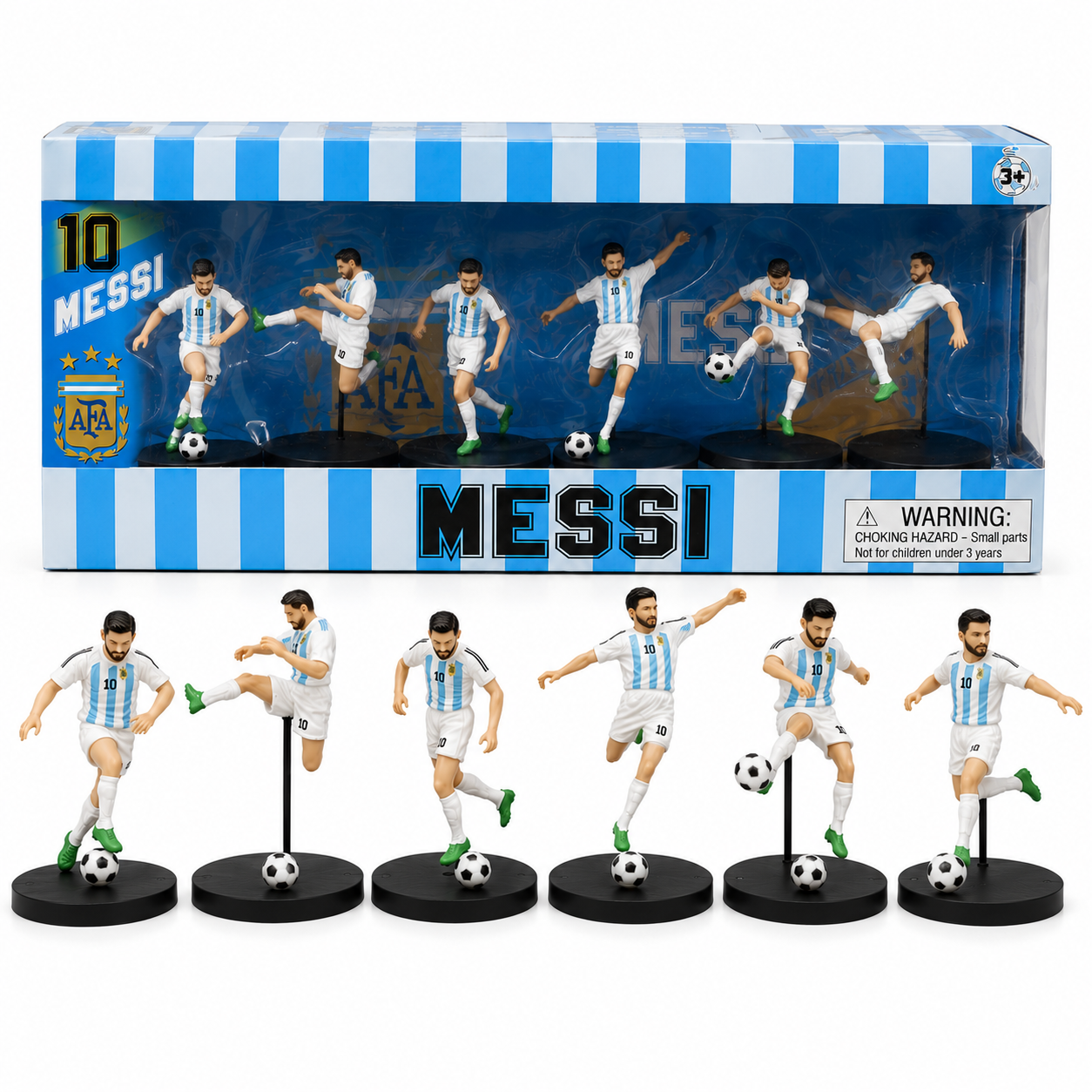 Messi - Football Collectible Figure | 6pcs