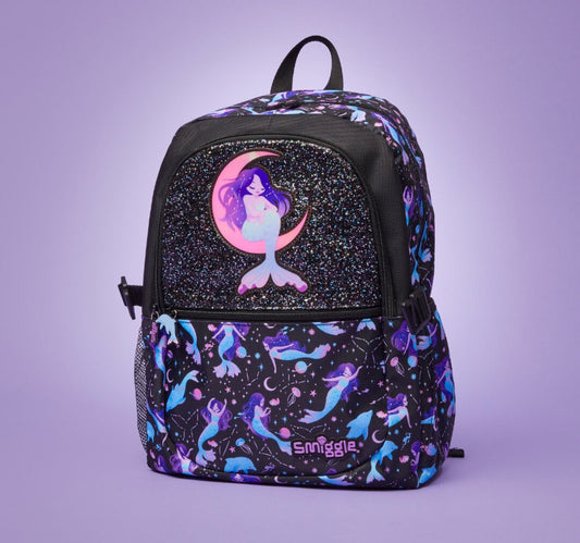 Mermaid Black - Smiggle 16” Premium Backpack