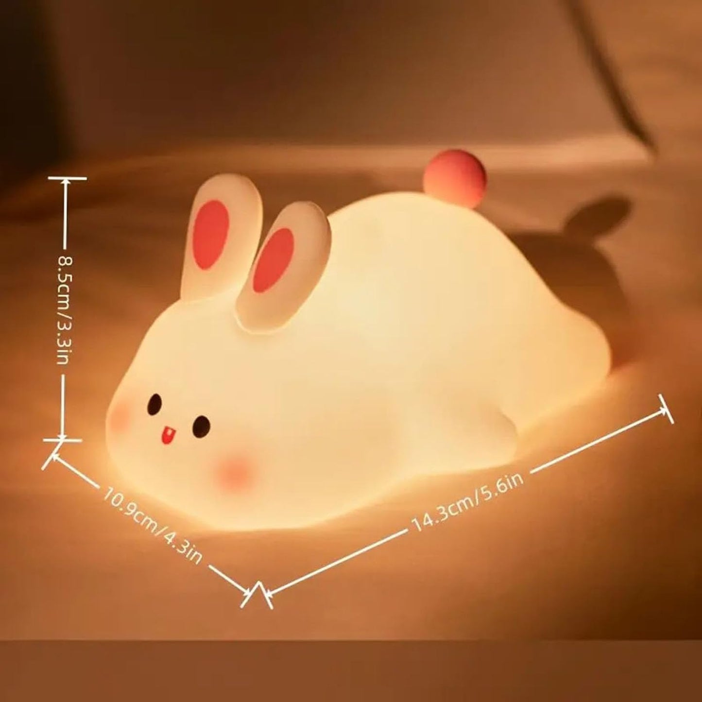 Cute Rabbit - Silicone Night Lamp