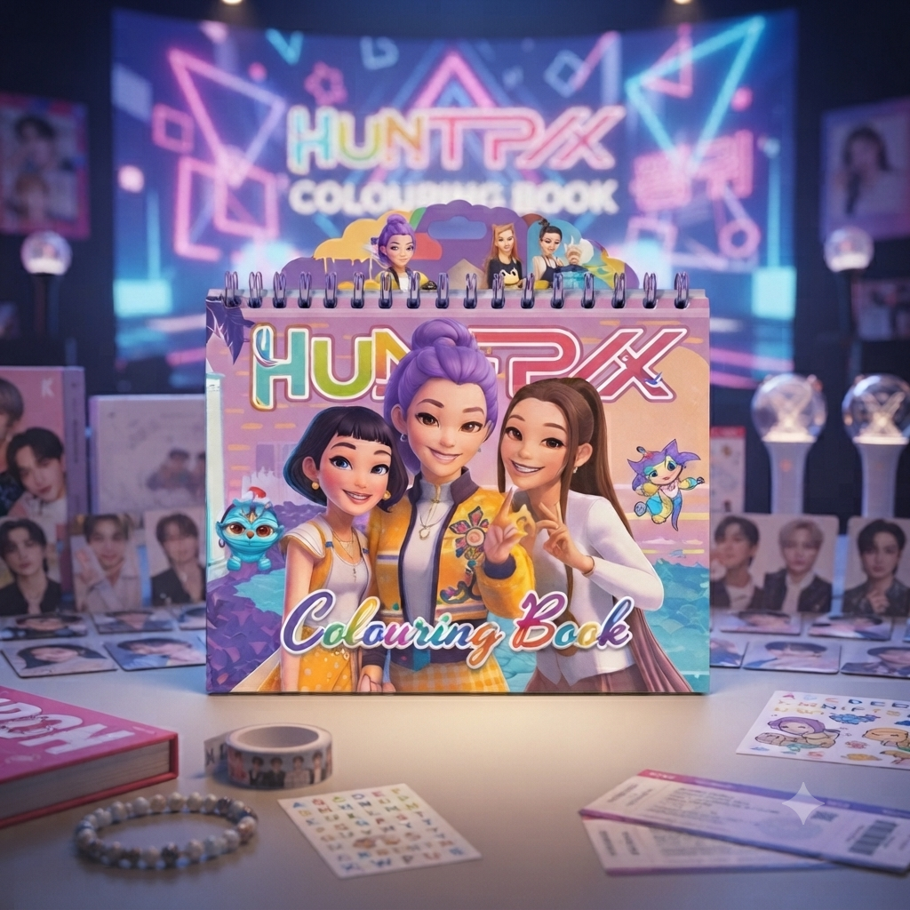 K-Pop - Huntrix - Fun Coloring Book | 50 sheet