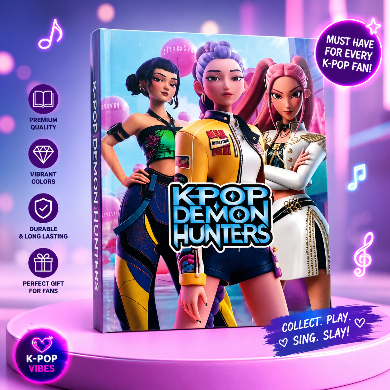 K-pop - Demon Hunters - Big Colouring Book