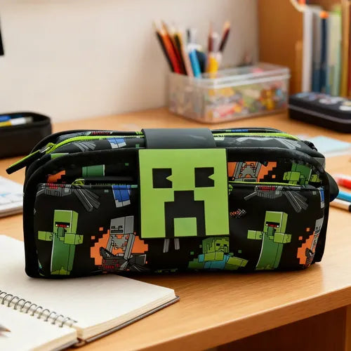 Minecraft x Smiggle - Double Layer Pencil Case