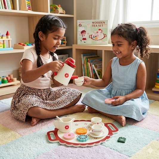 Wooden Children's Tea Set
