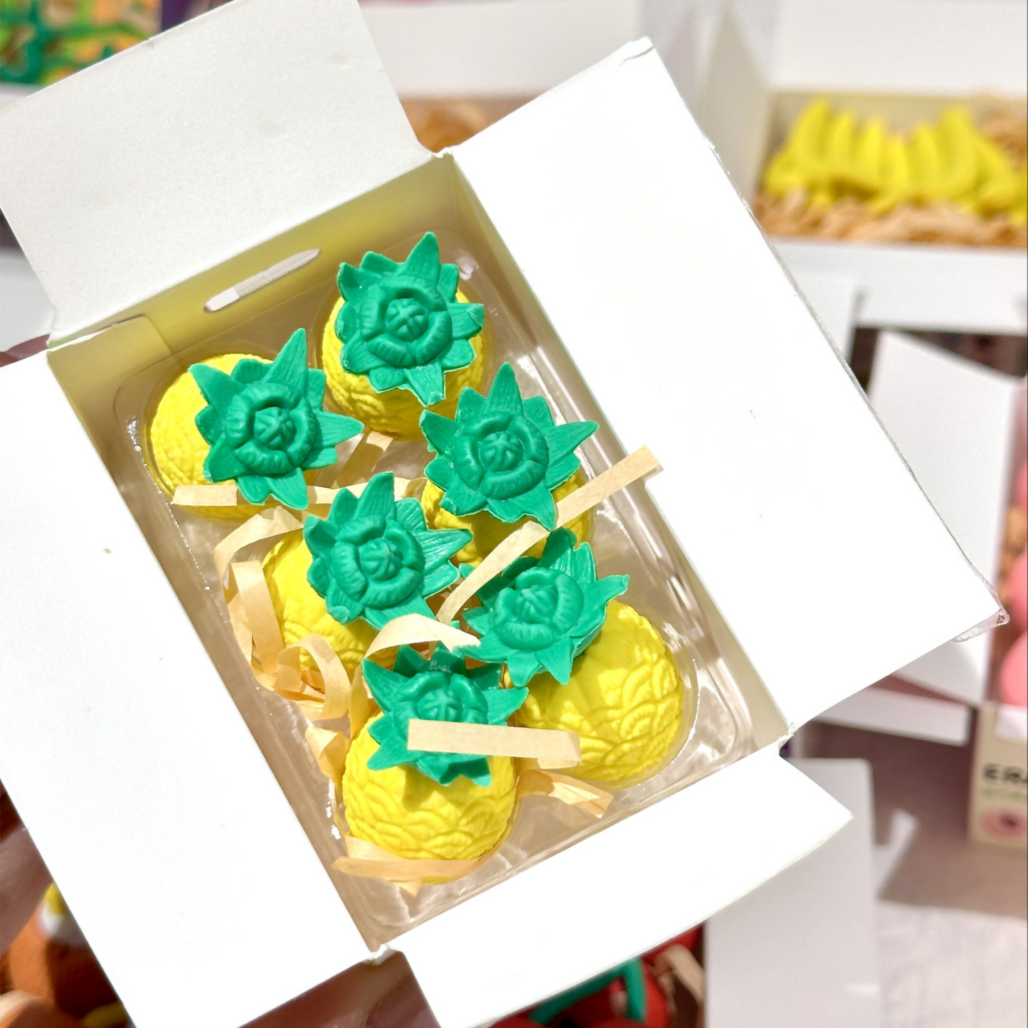 3D Fruit Eraser Set - 12pcs