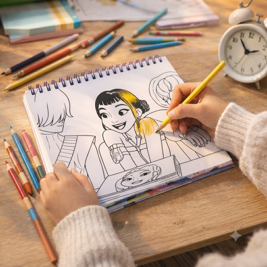K-Pop - Huntrix - Fun Coloring Book | 50 sheet