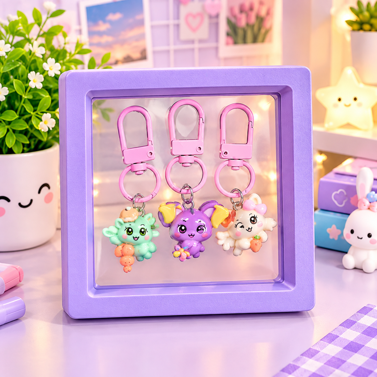 Unicorn Charms Keychain