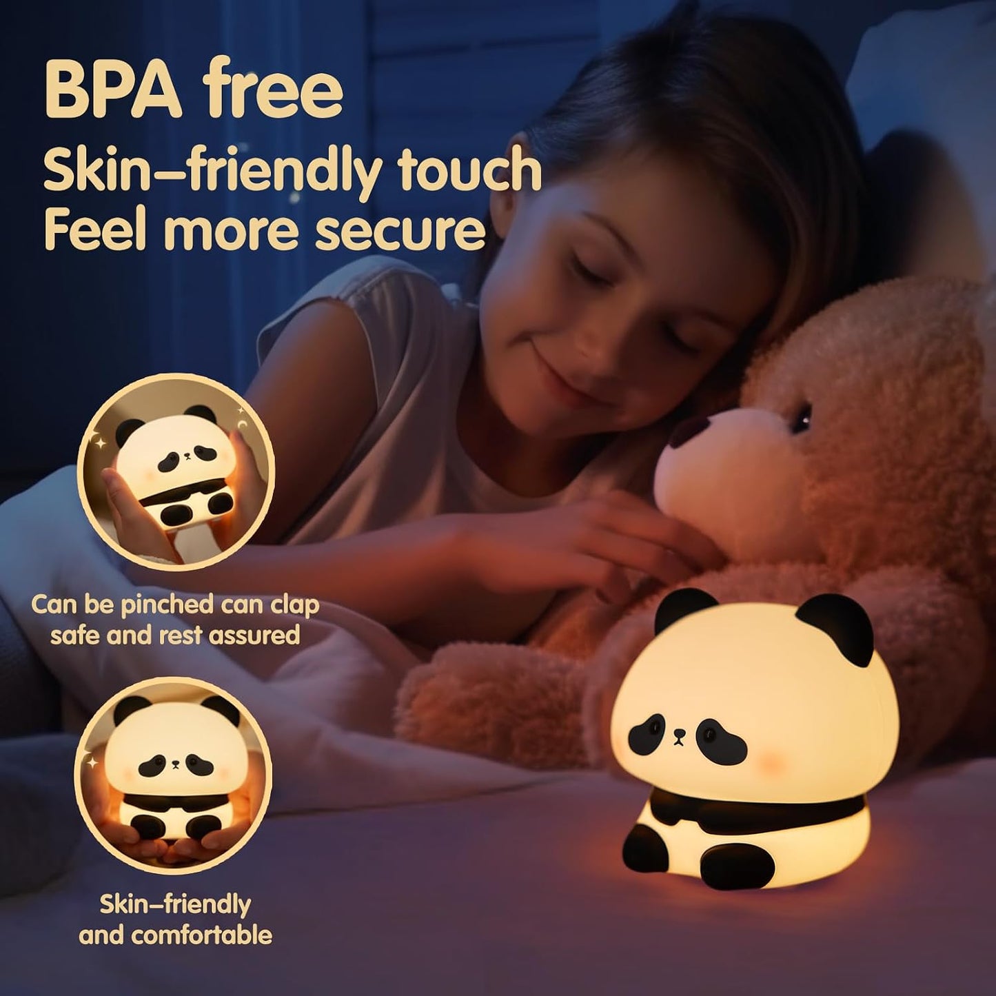 Sitting Panda - Silicone Night Lamp